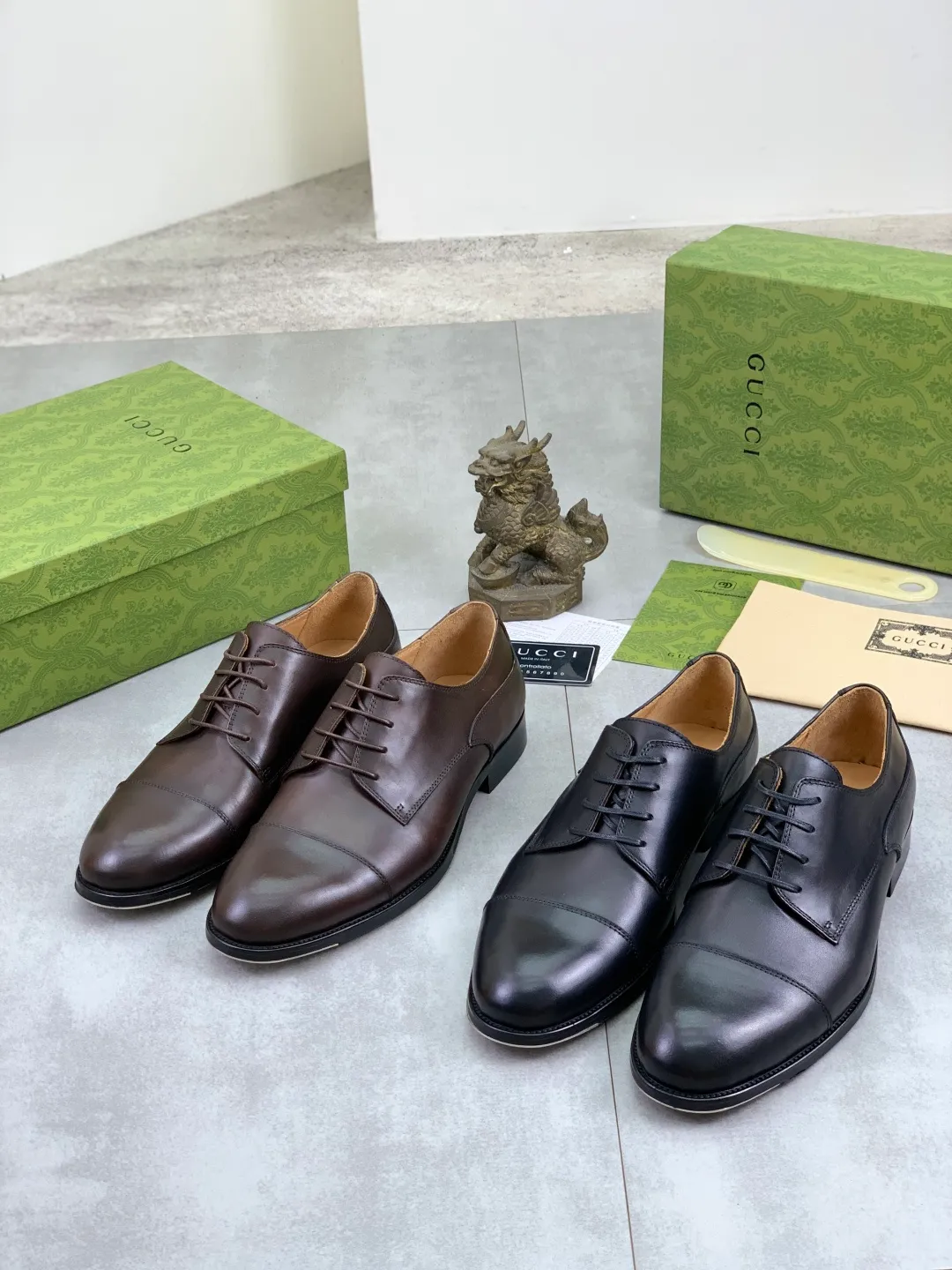 Men's men's shoes 💰P640 [New style] Water dyed cowhide 💰💎💎💎 [Gucci] GUCCI high-end men's formal business leather shoes, original order 1:1! Original imported high-end open-edge beaded calfskin, original metal buckle, imported first-layer cowhide lining for feet. Original high-end outsole, men's shoe size: 39-44 (45 customized) black and brown colors available